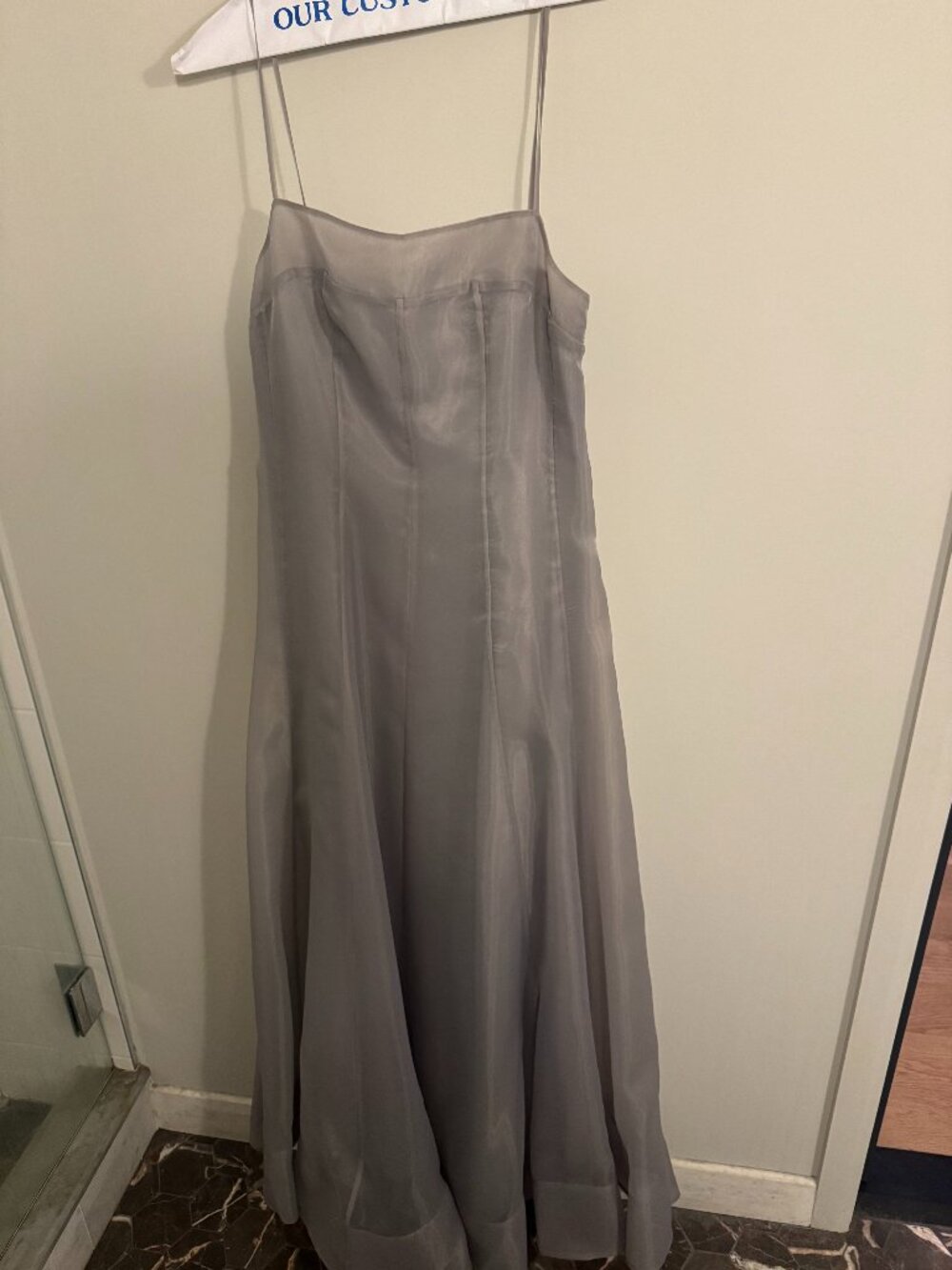 Grey STAUD Gustav Organza Gown Size Small NWOT - Picture 3 of 8